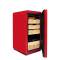 OEM Freestanding Retro Red Cigar Humidor ZS-A48X for Cigar Storage with Cedar Wood Rack Plastic Door