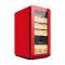 OEM Freestanding Retro Red Cigar Humidor ZS-A48X for Cigar Storage with Cedar Wood Rack Plastic Door