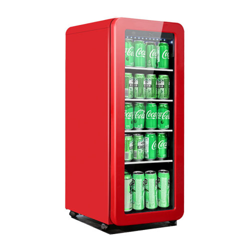 Wholesale 14 inch Outdoor Beverage Coolers Tall Drinks Fridge Wine Drink Fridge For Drinking Storage Wine ZS-A58Y with Glass Shelf