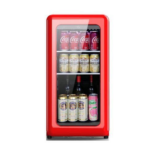 Wholesale 14 inch Free Standing Beverage Center Fridge Drinks Cabinet Glass Shelf Rack Refrigerator ZS-A48Y for Wine Storage