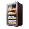Caja de humidificador de cigarros personalizada al por mayor ZS-A86X para almacenamiento de cigarros digital con 3 piezas de estante de cedro Rose Golden SS Door