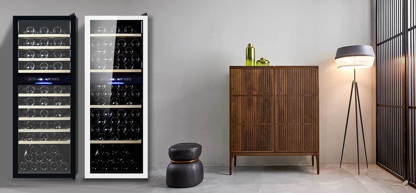 freestanding wine cooler fridge