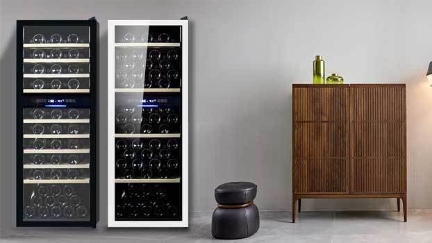 free standing wine cooler fridge