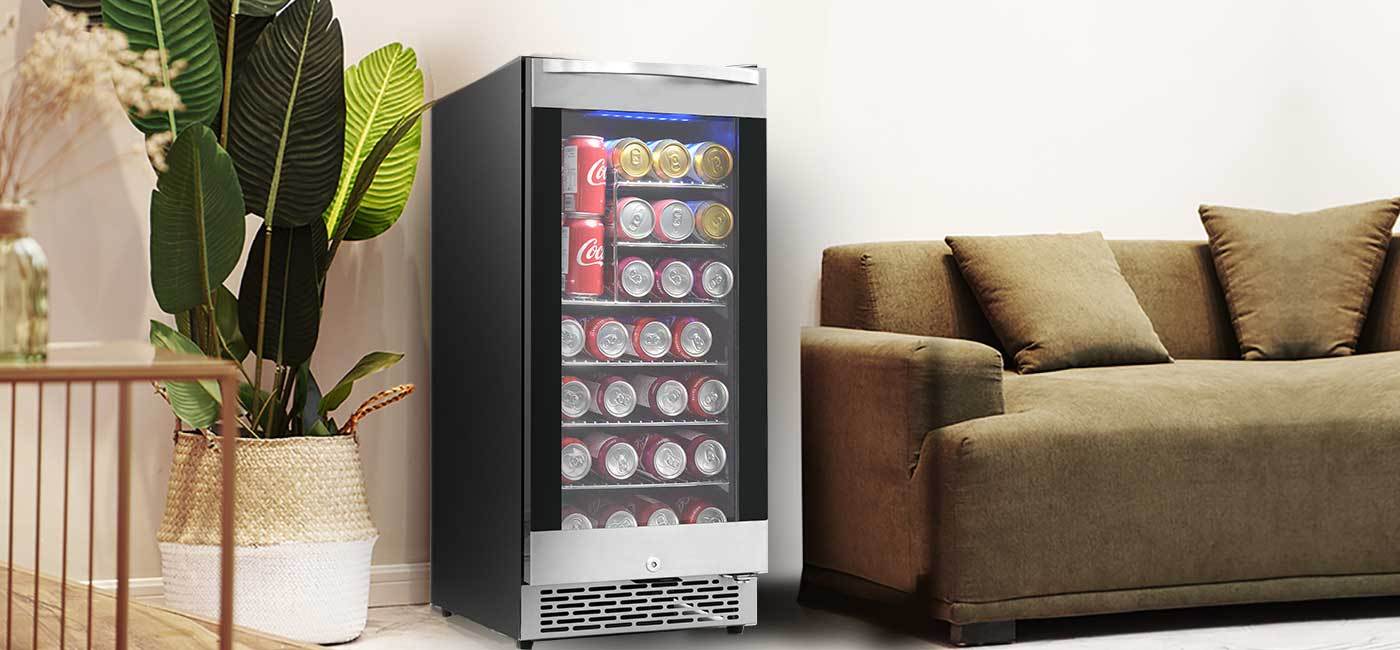 15 inch wine and beverage cooler