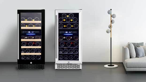 refrigeradores de vinho de zona dupla