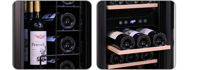 freestanding beer and wine fridge led light