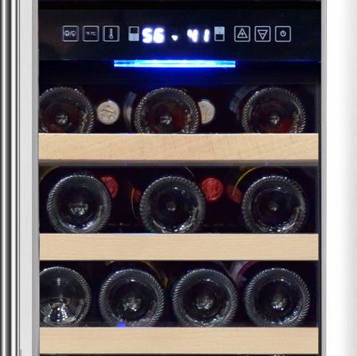 Wholesale 2 Zone Built-In Small Beer and Wine Cooler Combo ZS-B88 for Wine Storage Stainless Steel Door and Handle