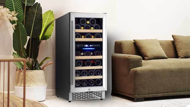 built in dual wine cooler