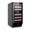 Wholesale Dual Zone Built-In Electric Wine Cooler ZS-B88 for 15 Inch Wide Under Cabinet with Beech Shelf Glass Door and SS Handle