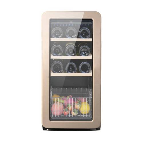 15-Bottle Wine Fridge Freestanding and 45L Capacity: Elegant and Compressor Efficient Cooling