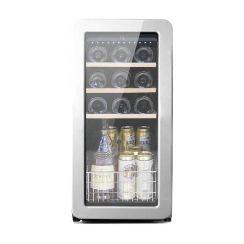 Bestellen Sie hochwertige Weinkühlschränke Mini Vintage Kühlschrank mit Obst Blau zur Aufbewahrung von Wein, Schnaps und Obst