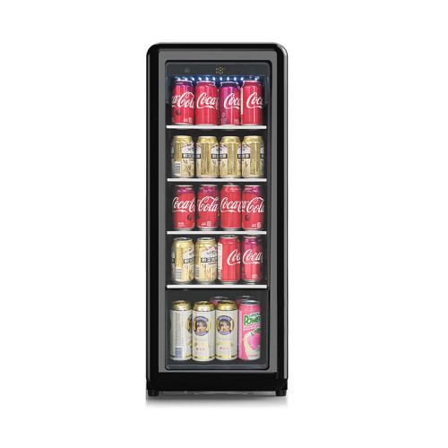 Wholesale Black Round Vintage Wine And Beverage Refrigerators Cabinet Suitable For Drinks Beverages ZS-A58Y