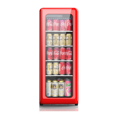 Wholesale 14 inch Outdoor Beverage Coolers Tall Drinks Fridge Wine Drink Fridge For Drinking Storage Wine ZS-A58Y with Glass Shelf