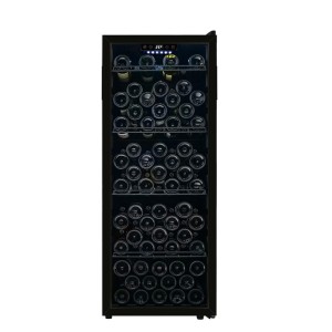 Mayorista 105 botellas Refrigeradores de vino independientes Zona única ZS-A200 con estante de alambre y puerta de marco de plástico