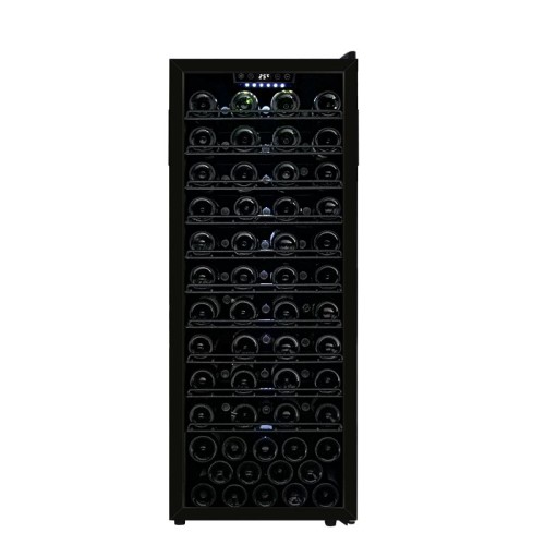 OEM 84 Bottles Free Standing Wine Cooler Refrigerator ZS-A200 For Wine Storage With Wire Shelf And Plastic Frame Door