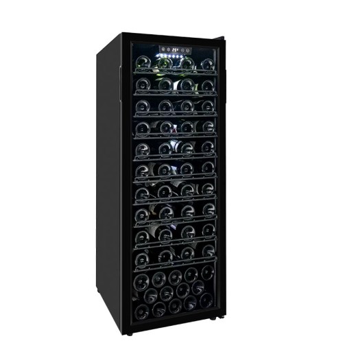 OEM 84 Bottles Free Standing Wine Cooler Refrigerator ZS-A200 For Wine Storage With Wire Shelf And Plastic Frame Door