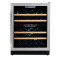 Supplier 49 Bottles Built-In Wine Refrigerator Dual Zone ZS-B145 for Wine Storage with Beech Wooden Rack