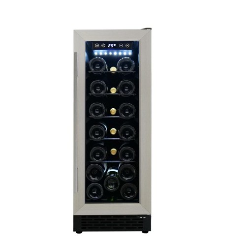 Manufaktur 20 Flaschen 820 mm Höhe Mini-Weinkühlschrank Eingebauter ZS-A60 für die Weinlagerung mit Drahtregal-SS-Tür