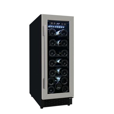 Manufactory 20 botellas de 820 mm de altura Mini refrigerador de vino construido en ZS-A60 para almacenamiento de vino con estante de alambre SS puerta