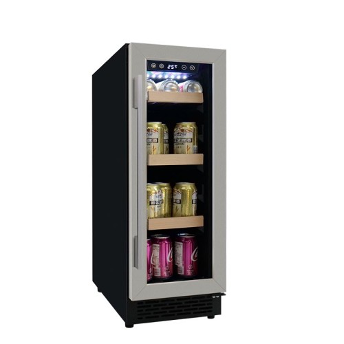 Lote 53 latas 820 mm de altura vidro transparente refrigerador de bebidas embutido ZS-A60Y para armazenamento de bebidas com prateleira de arame porta SS