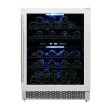Wholesale 24 Inch Dual Zone Built-In Wine Cooler ZS-B150 Modern Wine Storage Cabinets With Wire Rack And Ss Door