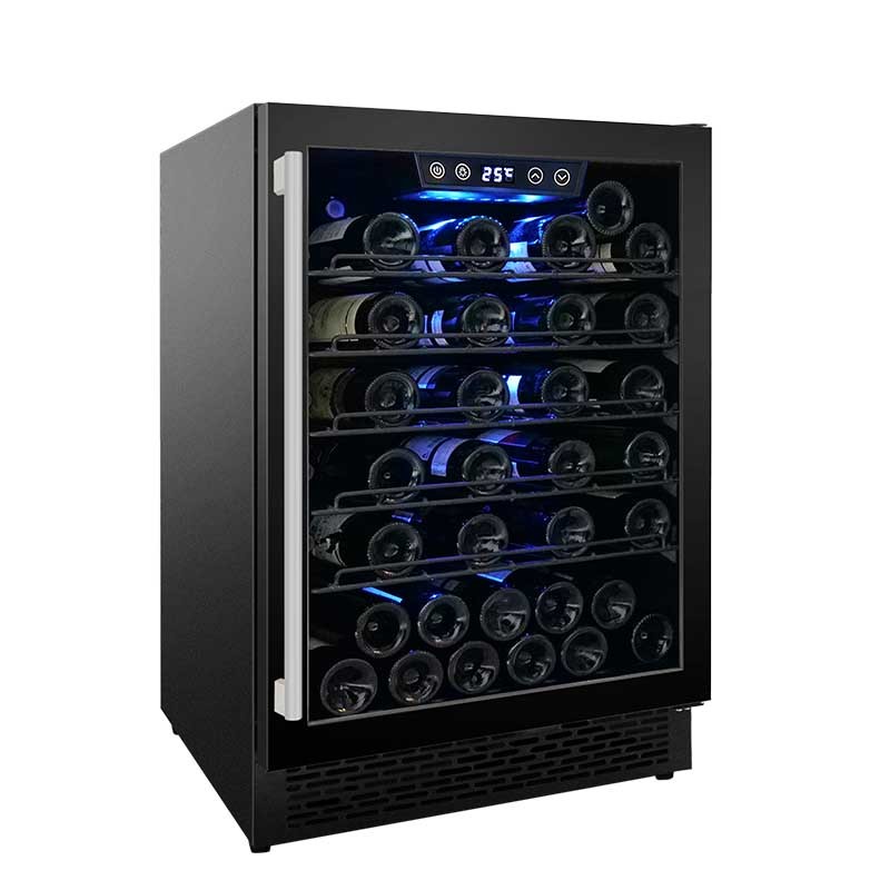 Wholesale Buy 49 Bottles Single Zone Glass Wine Fridge for Wine ZSA150