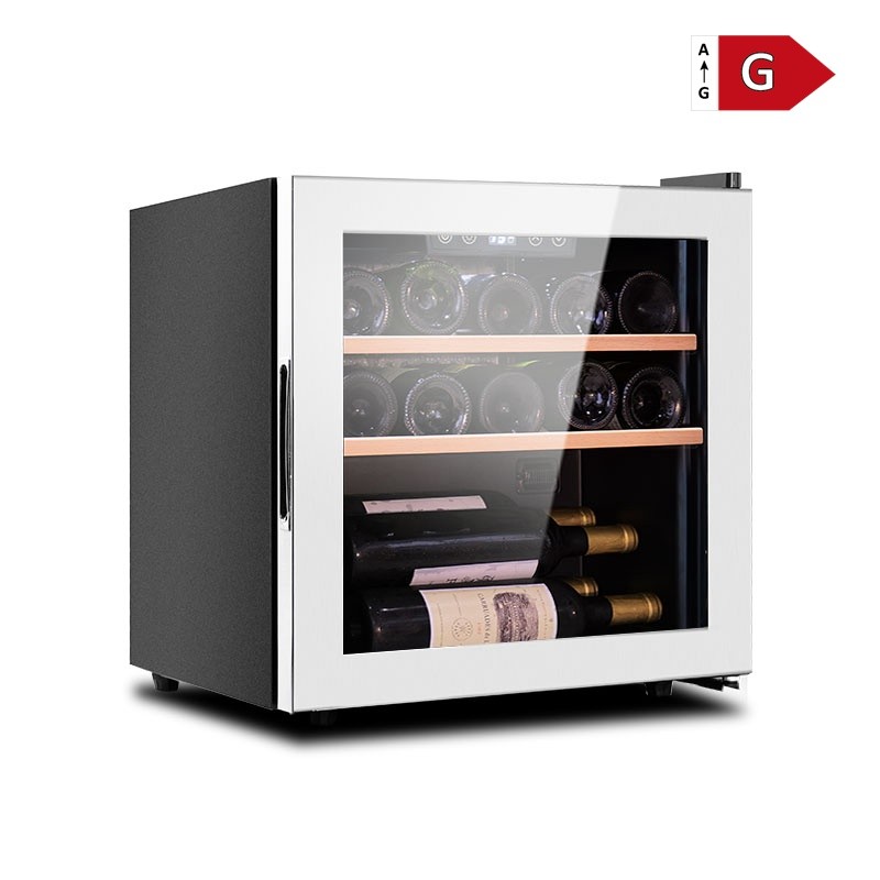 Customizable B2B Quiet 42L Single Zone Wine Cooler SS Fridge for Bars