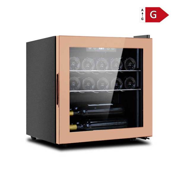 Josoo | 14 Stück Roségold SS Arbeitsplatte Mini-Kühlschränke Weinkeller Lüfterkühlung (ZS-A40)