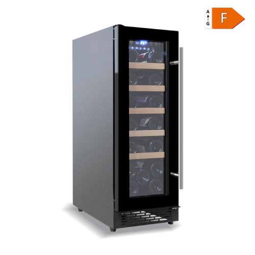 Undercounter Wine Cooler 20 Bottle 60L Capacity and 37dB Operation for Quiet and Convenient Storage
