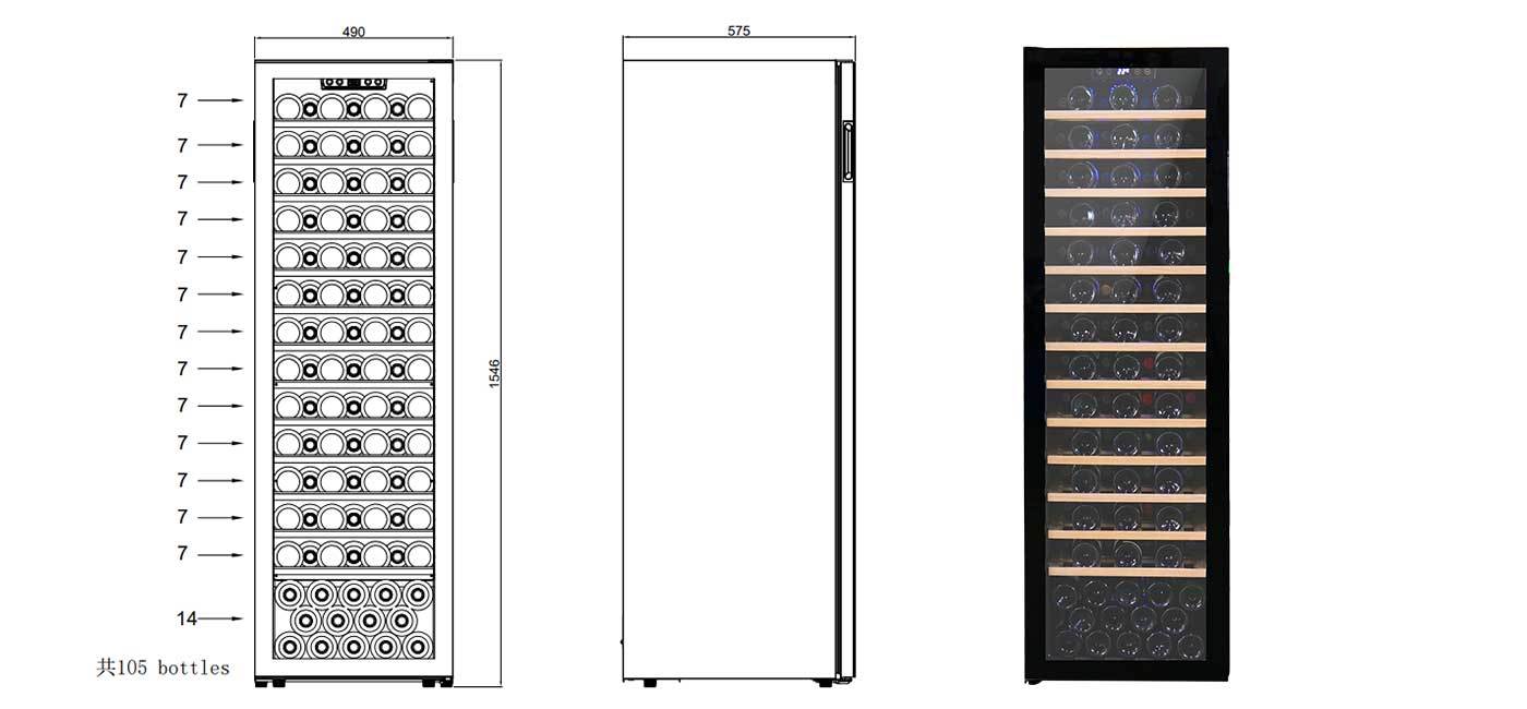 105 Wine Refrigerator