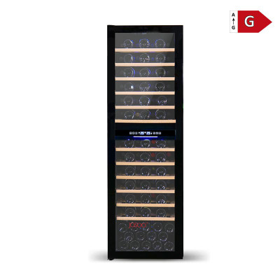 Premium Dual-Zone Wine Fridge with 242L Automatic Defrost - Manufactured by Josoo Wine Cooler Co.