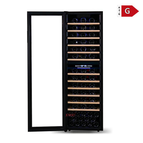Premium Dual-Zone Wine Fridge with 242L Automatic Defrost - Manufactured by Josoo Wine Cooler Co.