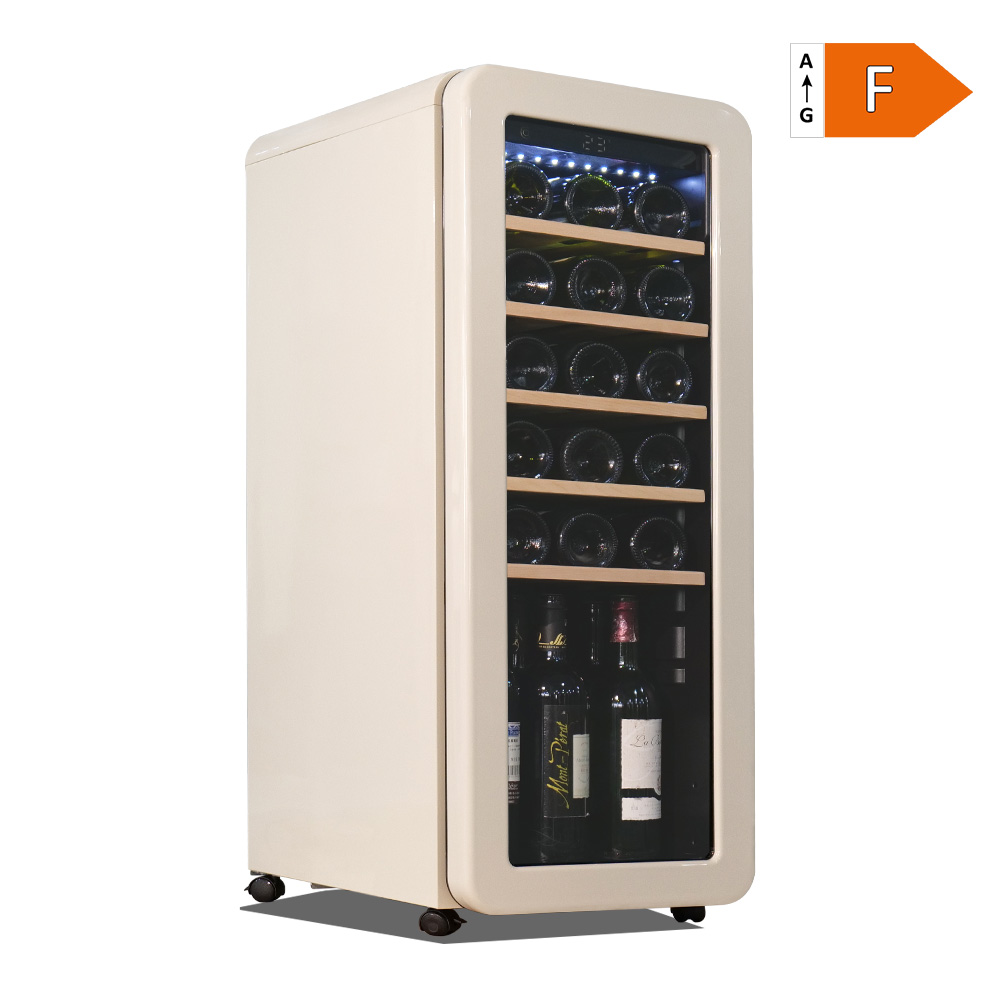 21 Bottles Upright Showcase Apricot Retro Wine Cellar Supplier For   7867176 