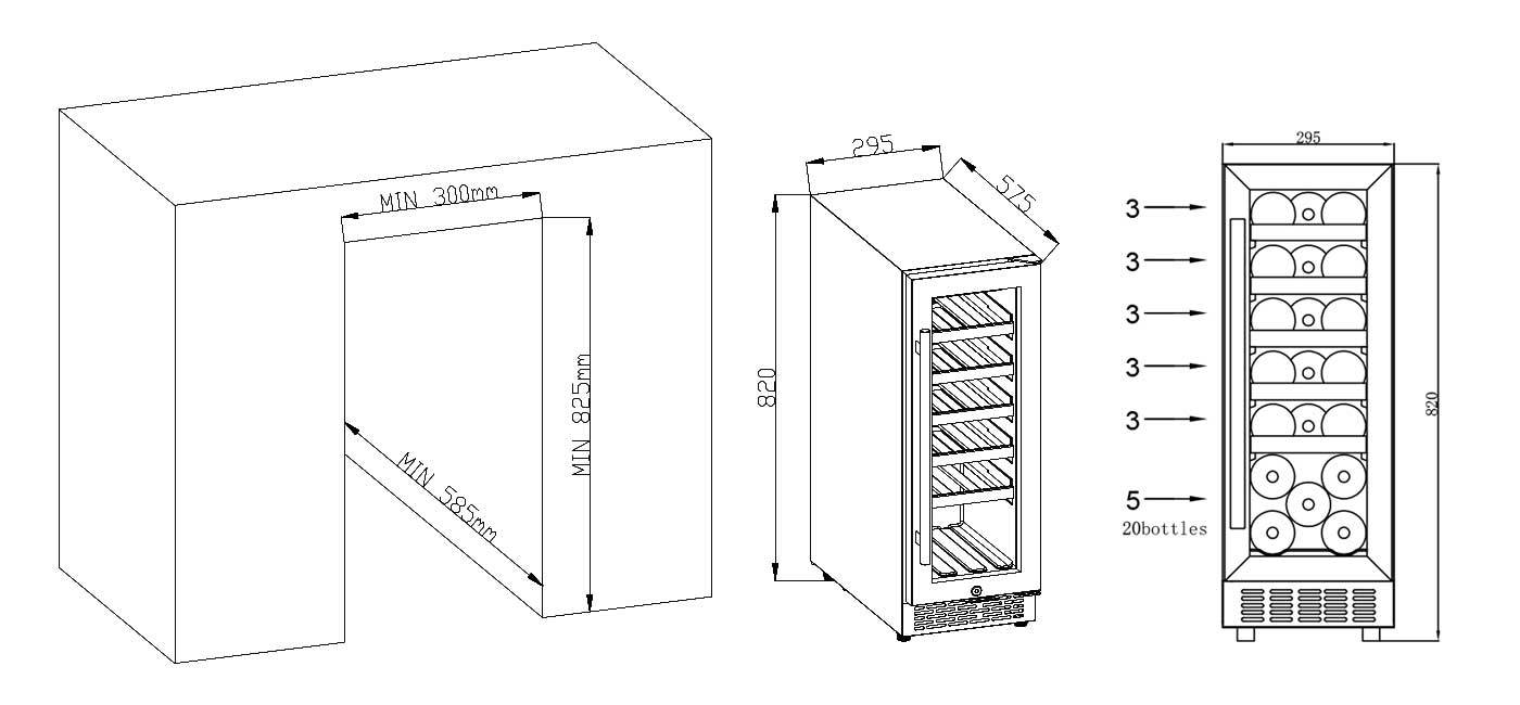 Wine Cooler 20 Bottle