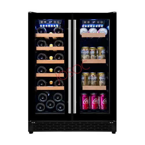 Customised Wholesale 3 Tier Full Glass Door Double Door Beer Refrigerator, -5 Degree Celsius for Ice Cream and Beverage Storage