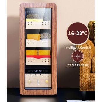 OEM Luxury Humidor Cabinet Cigar Thermoelectric Wood Humidor Wine Cooler For Electric Cigars