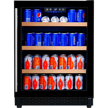 Josoo Customize Built-in Installation Beer Cooler ZS-A145P for Beer Storage Refrigerator with Glass Rack and SS Door