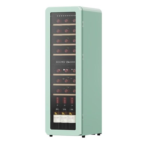 Wholesale Dual Zone 30 Bottle 86L Freestanding Vintage Wine Cooler with 7Beech Wood for Homeuse