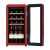 Commercial Mini Fridge Red ABS Retro Design with Fruit Basket for Ice Bars,Discounted bulk purchase
