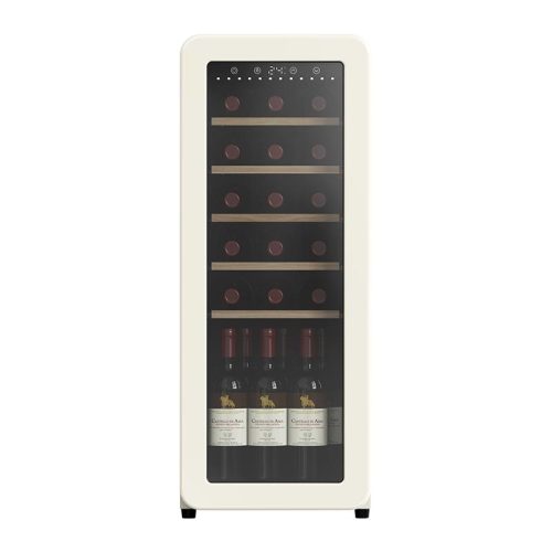 24 Bottles upright showcase Apricot Retro Wine Cellar Supplier for Champagne Storage