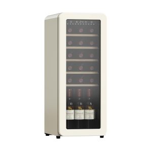 24 Bottles upright showcase Apricot Retro Wine Cellar Supplier for Champagne Storage