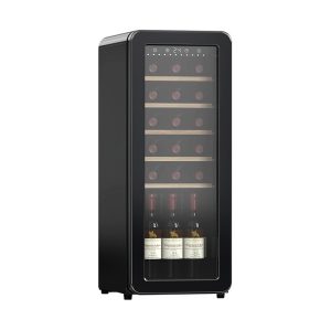 JOSOO Customize Free Standing Compressor 24 Bottles Wine Storage Black Retro Wine Cooler