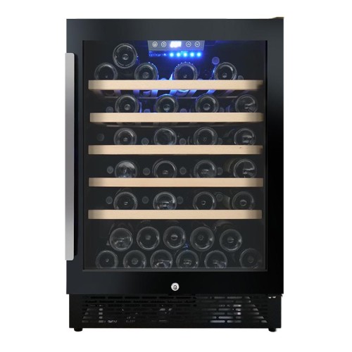 Customized Wine Cooler Electric 24 Inch Single Zone Refrigerators ZS-A150 For Cooling Wine with Glass Door