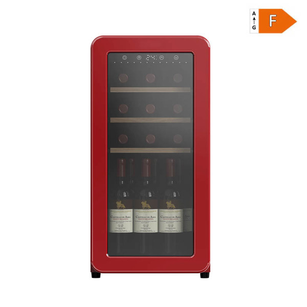 Commercial Mini Fridge Red ABS Retro Design with Fruit Basket for Ice Bars,Discounted bulk purchase