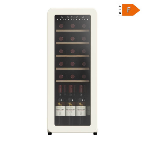 24 Bottles upright showcase Apricot Retro Wine Cellar Supplier for Champagne Storage