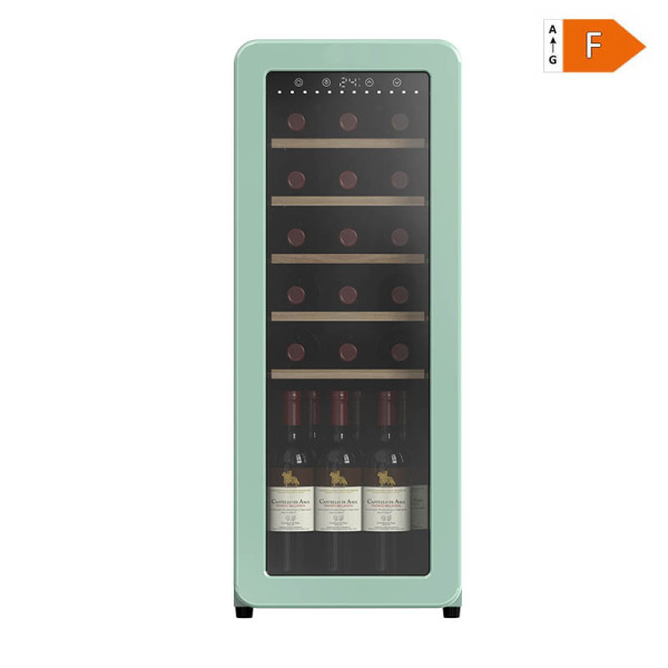 Wholesale Low Noise 37dB Small Wine Cooler 60L Greener Retro Compressor Wine Refrigerator