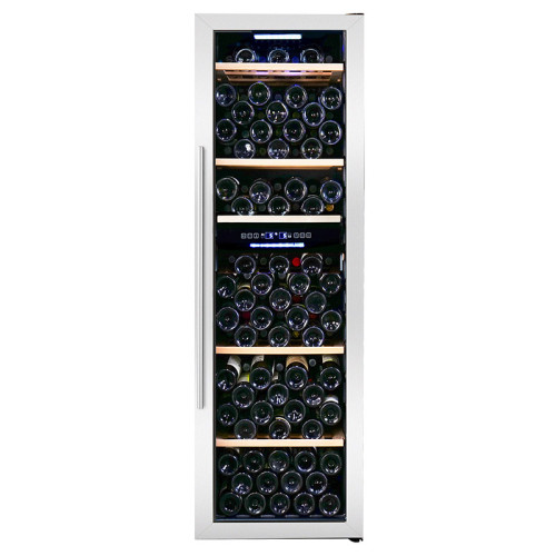 Premium Dual-Zone Wine Fridge with 242L Automatic Defrost - Manufactured by Josoo Wine Cooler Co.