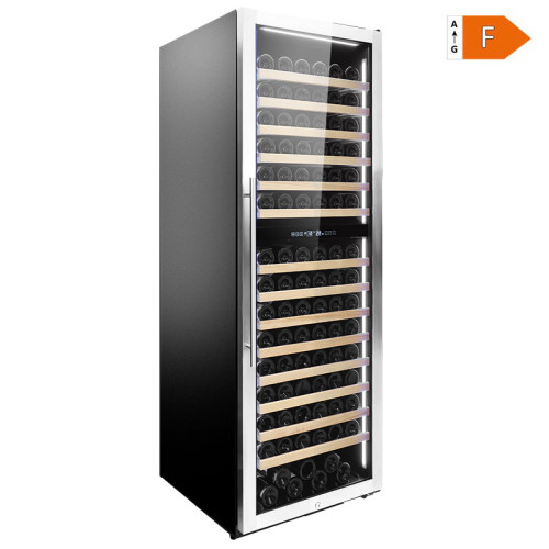 Wholesale White LED Free Standing Dual Wine Fridge ZS-B459 for Wine Storage with Beech Wooden Rack and Seamless SS Door