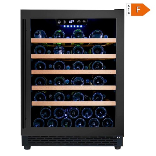 Wholesale Single Zone Beverage And Wine Combo Fridge ZS-A145 Cooler F/36dB for Wine Storage with Beech Wood Rack and Full Glass Door