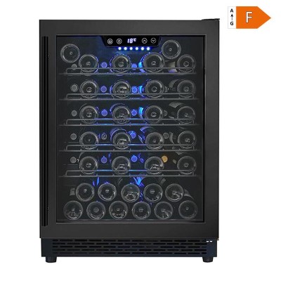 Factory Price Single Zone Built-In Home Wine Cooler Fridge ZS-A145 with Wire Rack and black handle F class 36Db